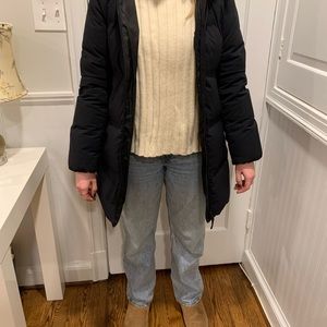 uniqlo black puffer coat